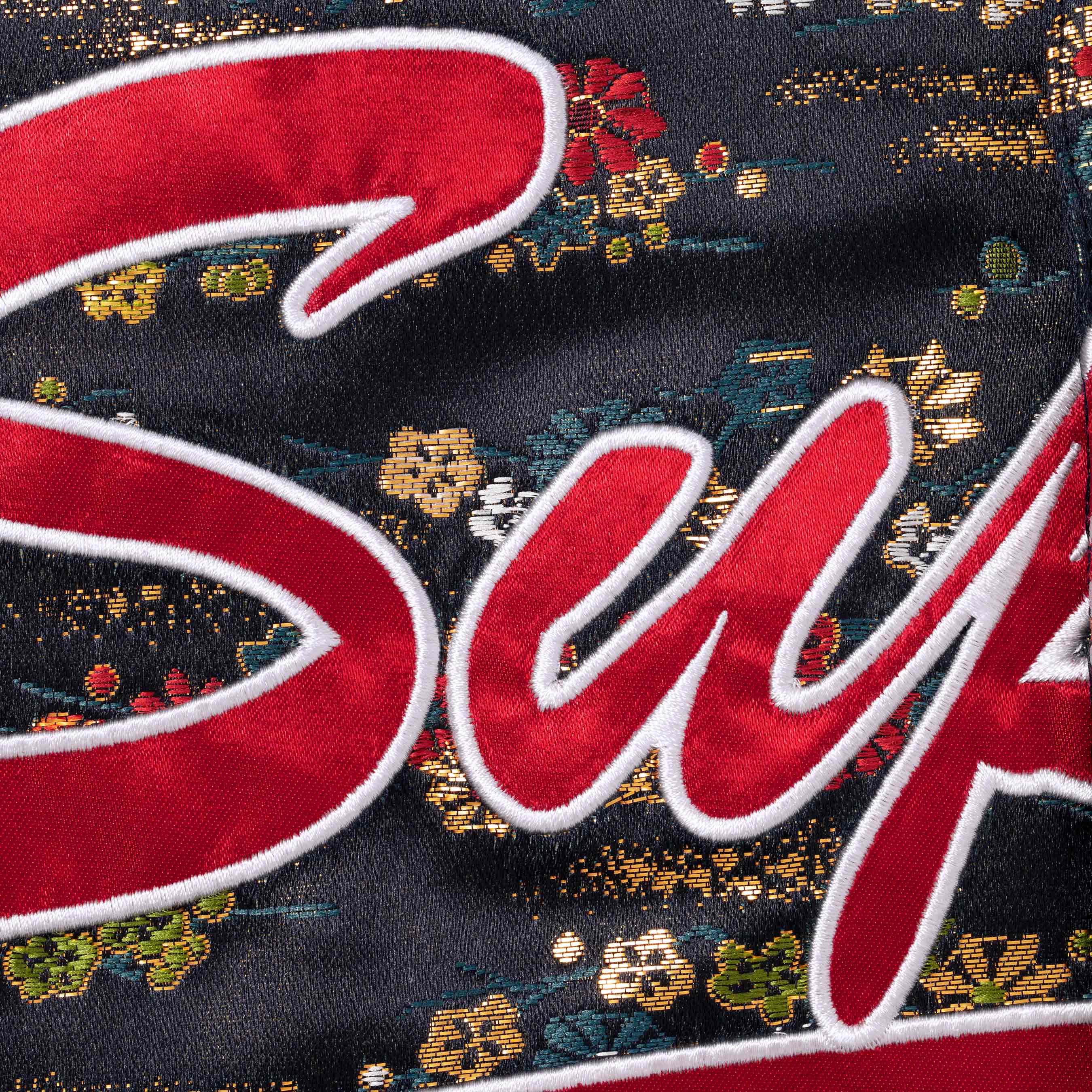 Floral Jacquard Baseball Jersey view 3
